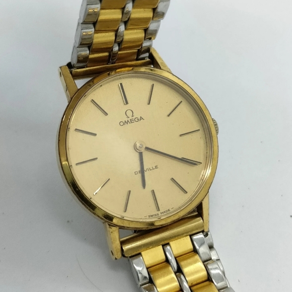 Omega Watch  511.0392 De Ville 24mm Women\'s Gold X Silver Vintage Rare